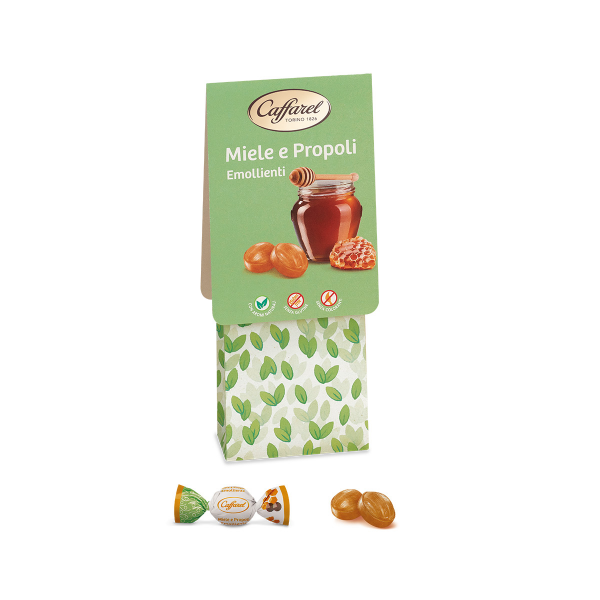 Honey and propolis mini hard sweets bag